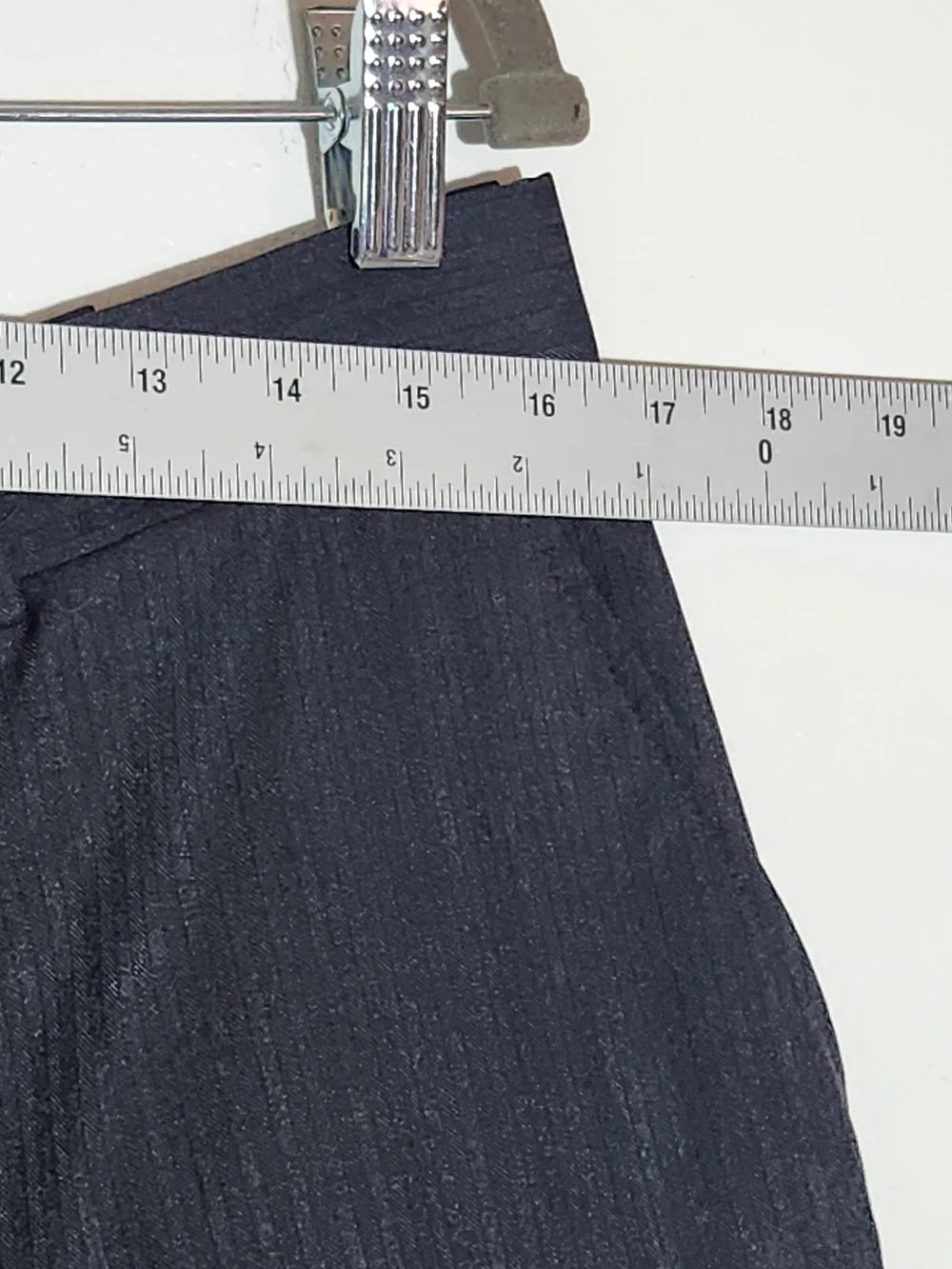 Perry Ellis Charcoal Gray Tonal Stripe Dress Pants Size 34 x 30